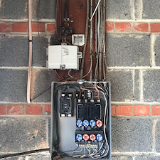 Electrical panel replacement and flood security lighting