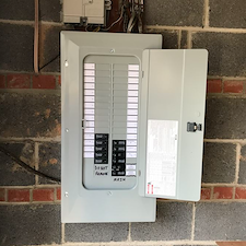 Electrical panel replacement and flood security lighting