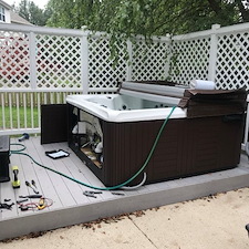 Hot tub wiring in ashburn