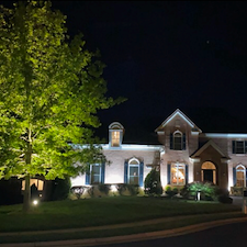 Landscape led lighting installation in gainesville va