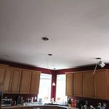 Recessed lighting installation in kitchen fairfax va