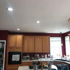 Recessed lighting installation in kitchen fairfax va