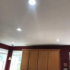 Recessed lighting installation in kitchen fairfax va